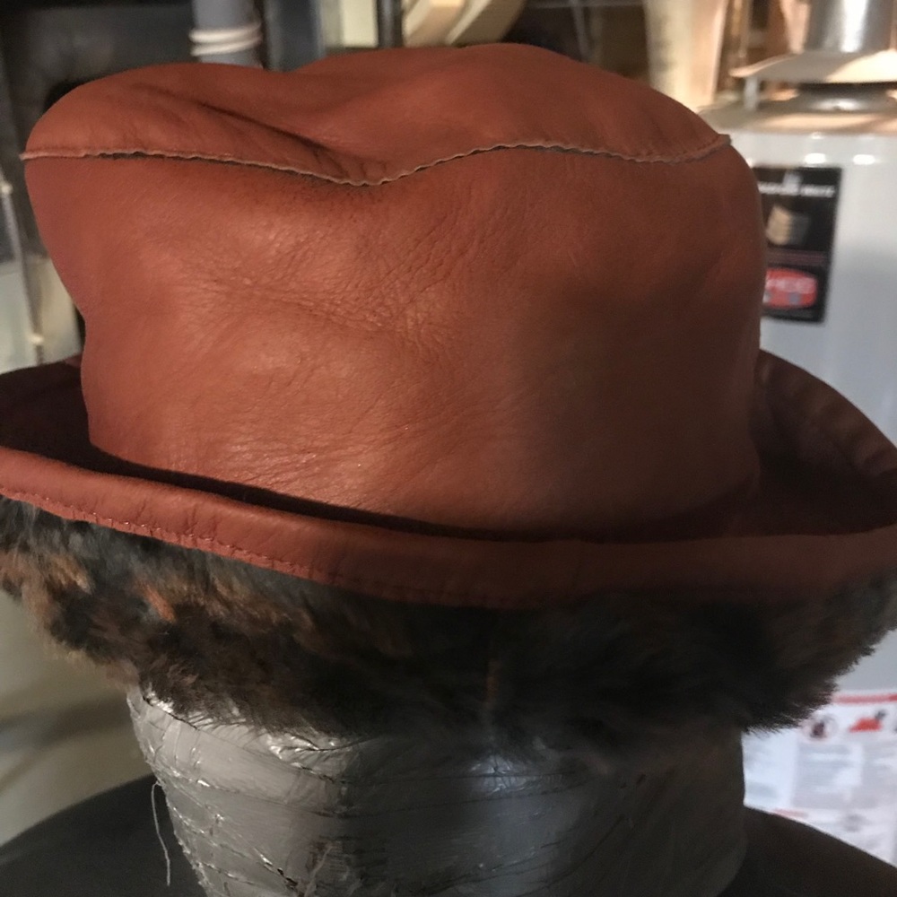 Warm sheepskin hat